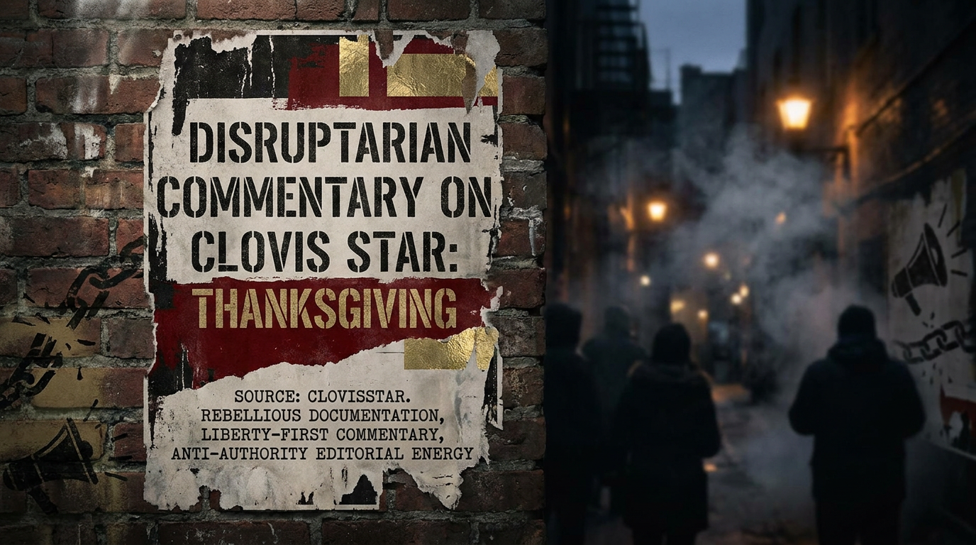 Disruptarian featured image for Disruptarian Commentary on Clovis Star: Thanksgiving