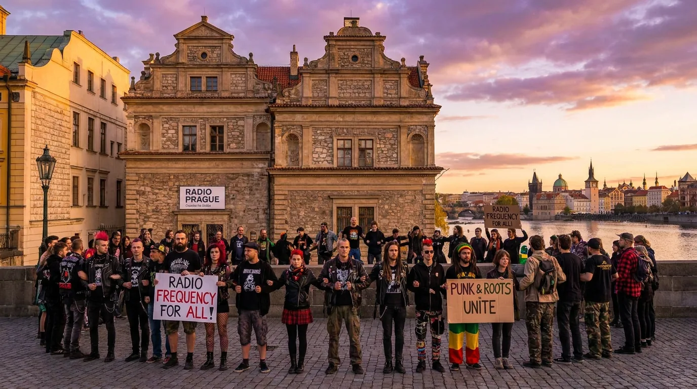 Human Chain Protects Czech Radio: A Rally for Independent Media