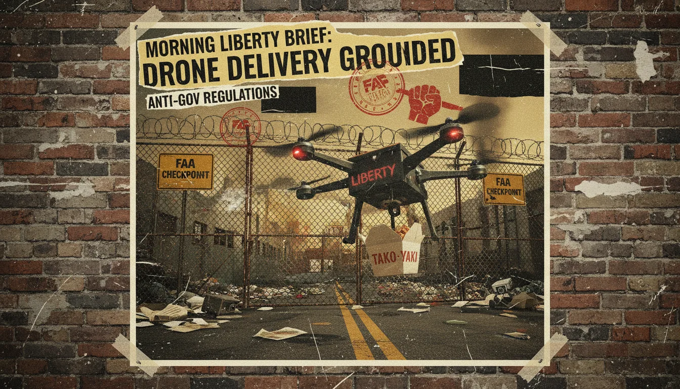 Morning Liberty Brief: Why Drone Delivery Is Still Waiting for Permission