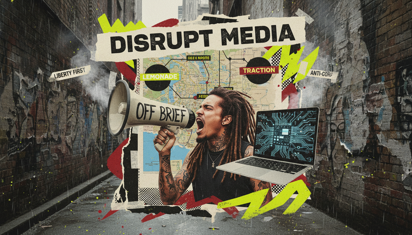 Off Brief Media Drops a Punk‑Rock Launch on Lemonade & Traction – Libertarian Media Takes the Streets