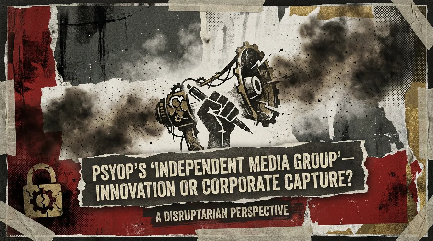 Psyop’s ‘Independent Media Group’—Innovation or Corporate Capture? A Disruptarian Perspective