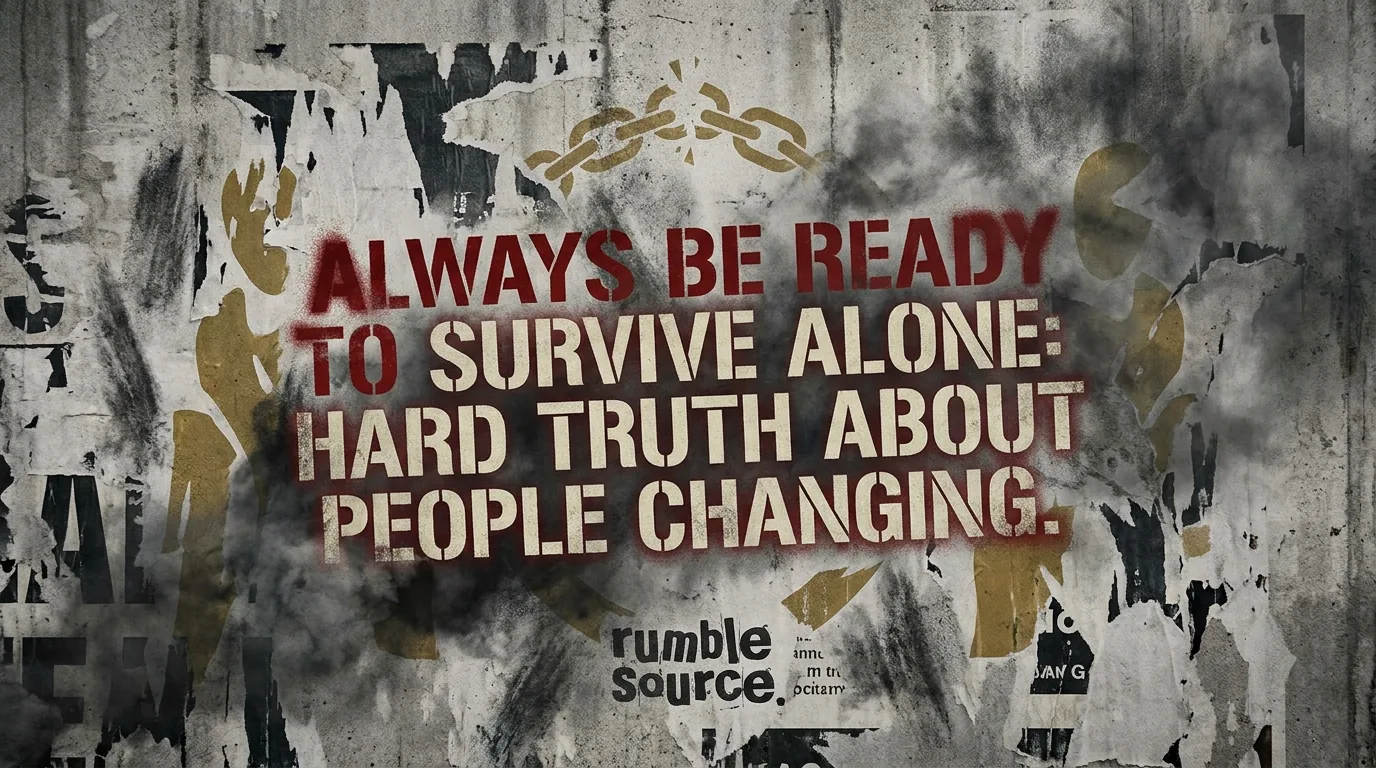 Always Be Ready to Survive Alone: Hard Truth About People Changing