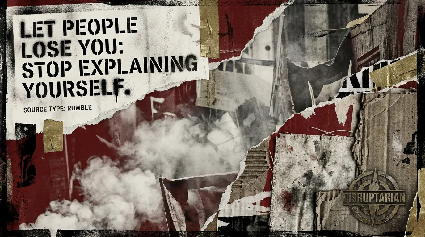 Let People Lose You: Stop Explaining Yourself