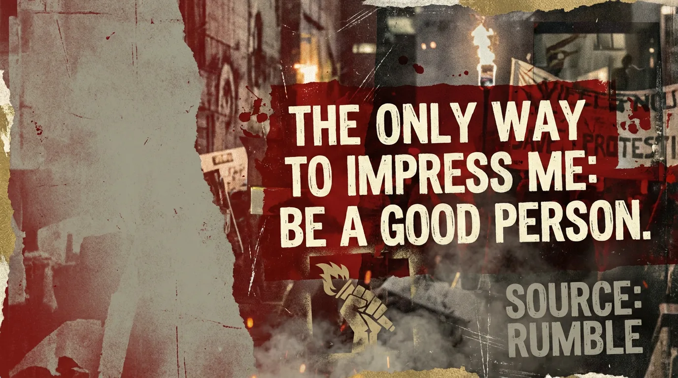 The Only Way to Impress Me: Be a Good Person