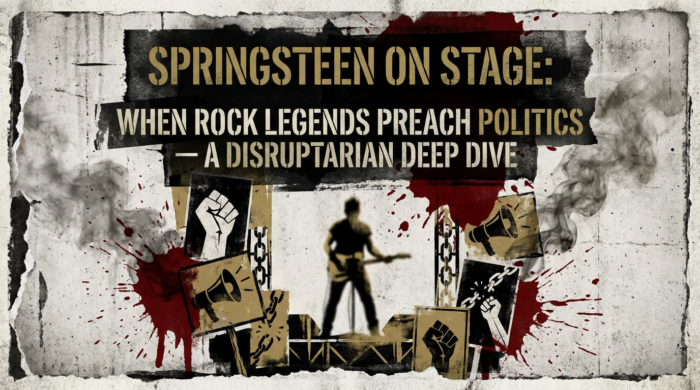 Springsteen on Stage: When Rock Legends Preach Politics — A Disruptarian Deep Dive