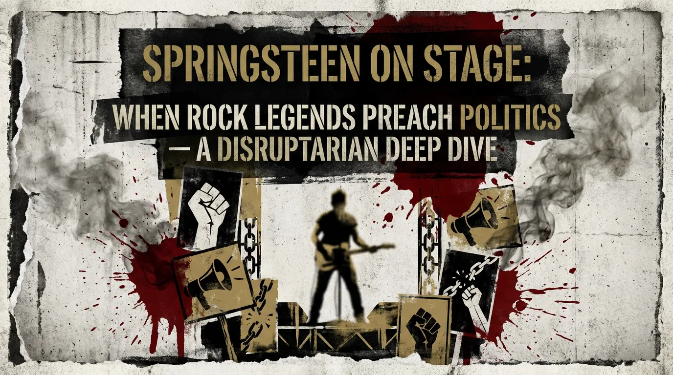 Springsteen on Stage: When Rock Legends Preach Politics — A Disruptarian Deep Dive