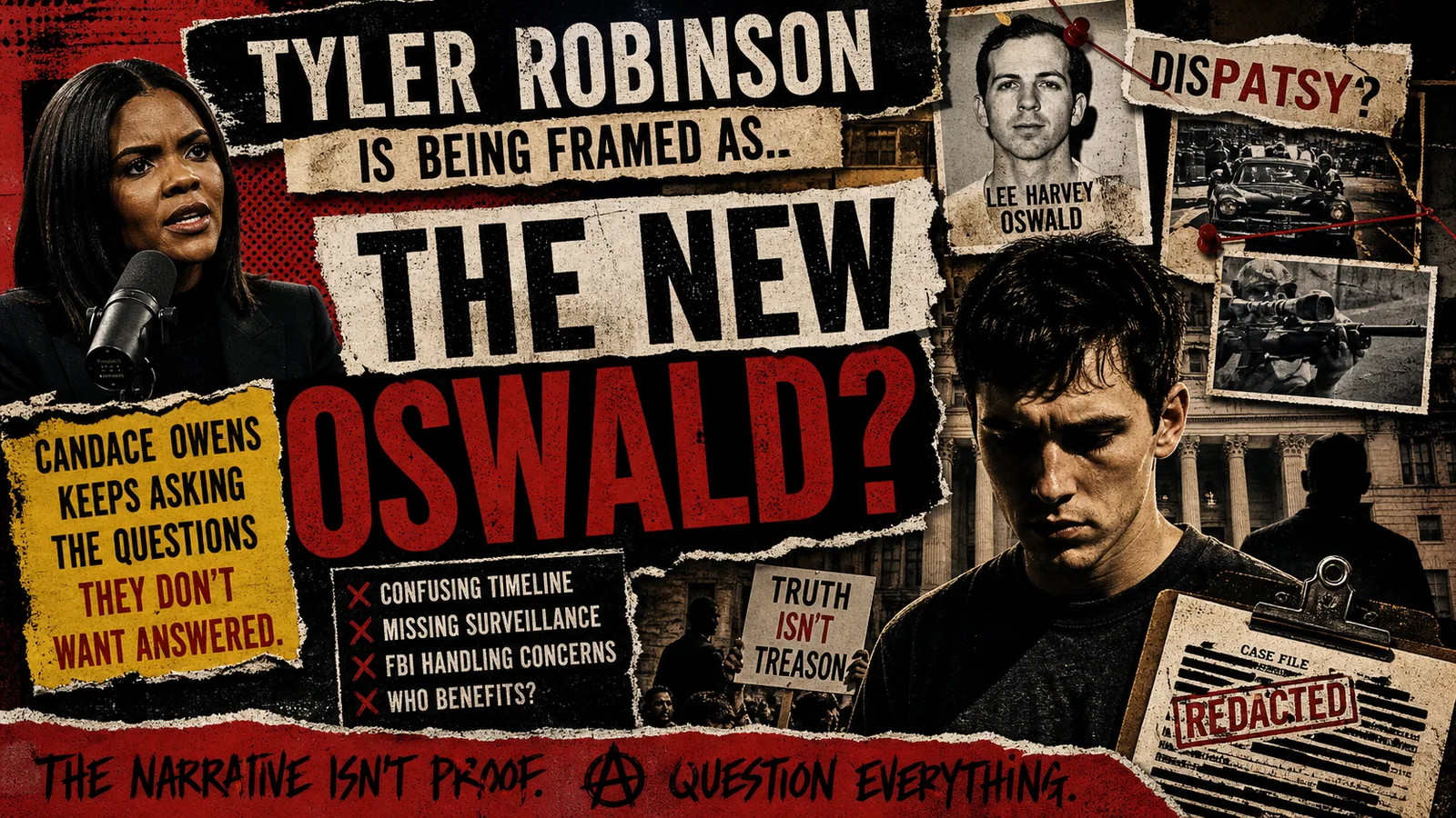 Tyler Robinson, Candace Owens, Charlie Kirk and the New Lee Harvey Oswald Question