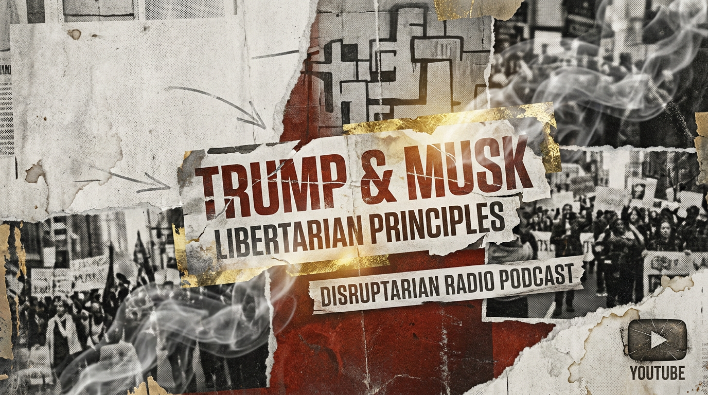 Disruptarian featured image for Trump And Musk Libertarian Principles Disruptarian Radio Podcast