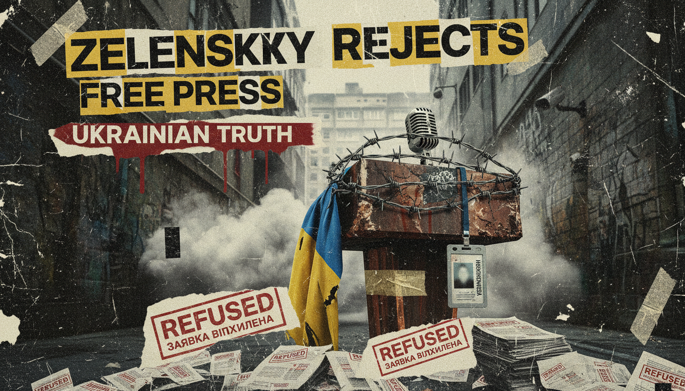 Zelenskyy’s Office Slams Door on Independent Media: A Petition Rejected, A Press Frozen Out