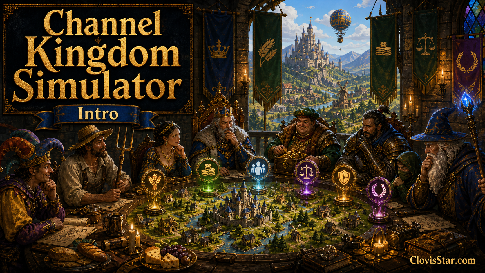 Channel Kingdom Simulator intro graphic for the Disruptarian chat game