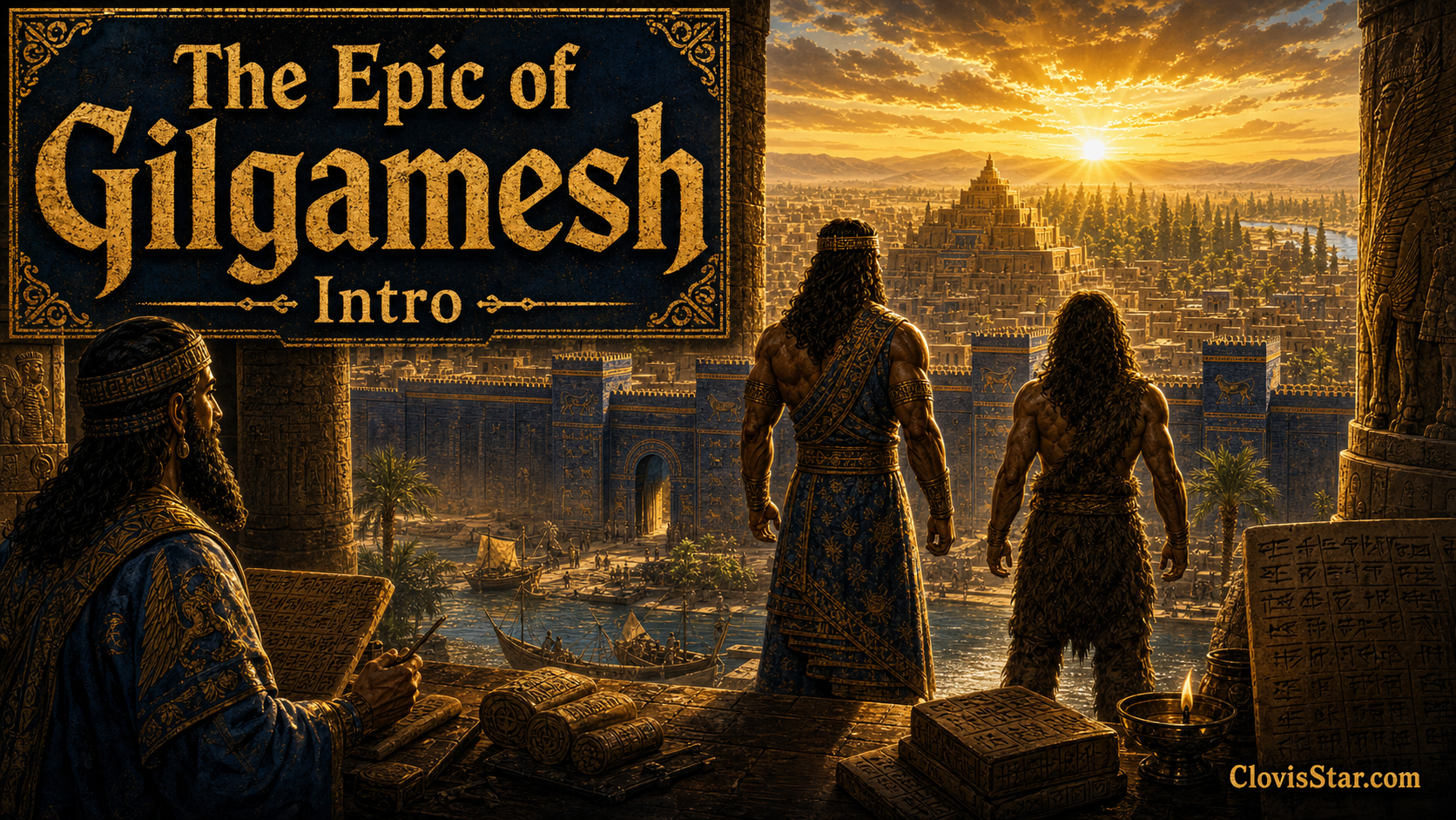 The Epic of Gilgamesh intro graphic for the Disruptarian chat game