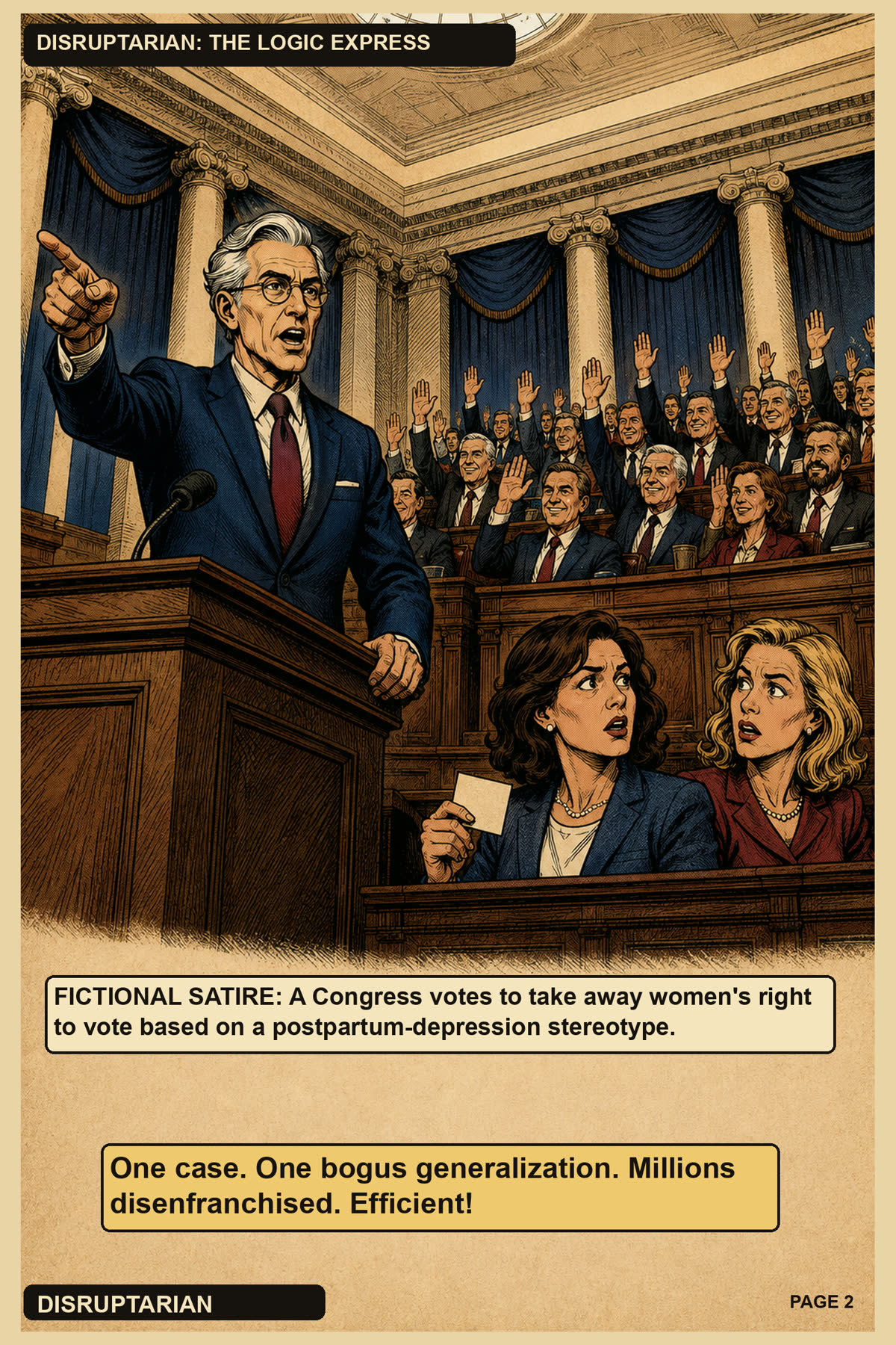 Classic comic storyboard page two