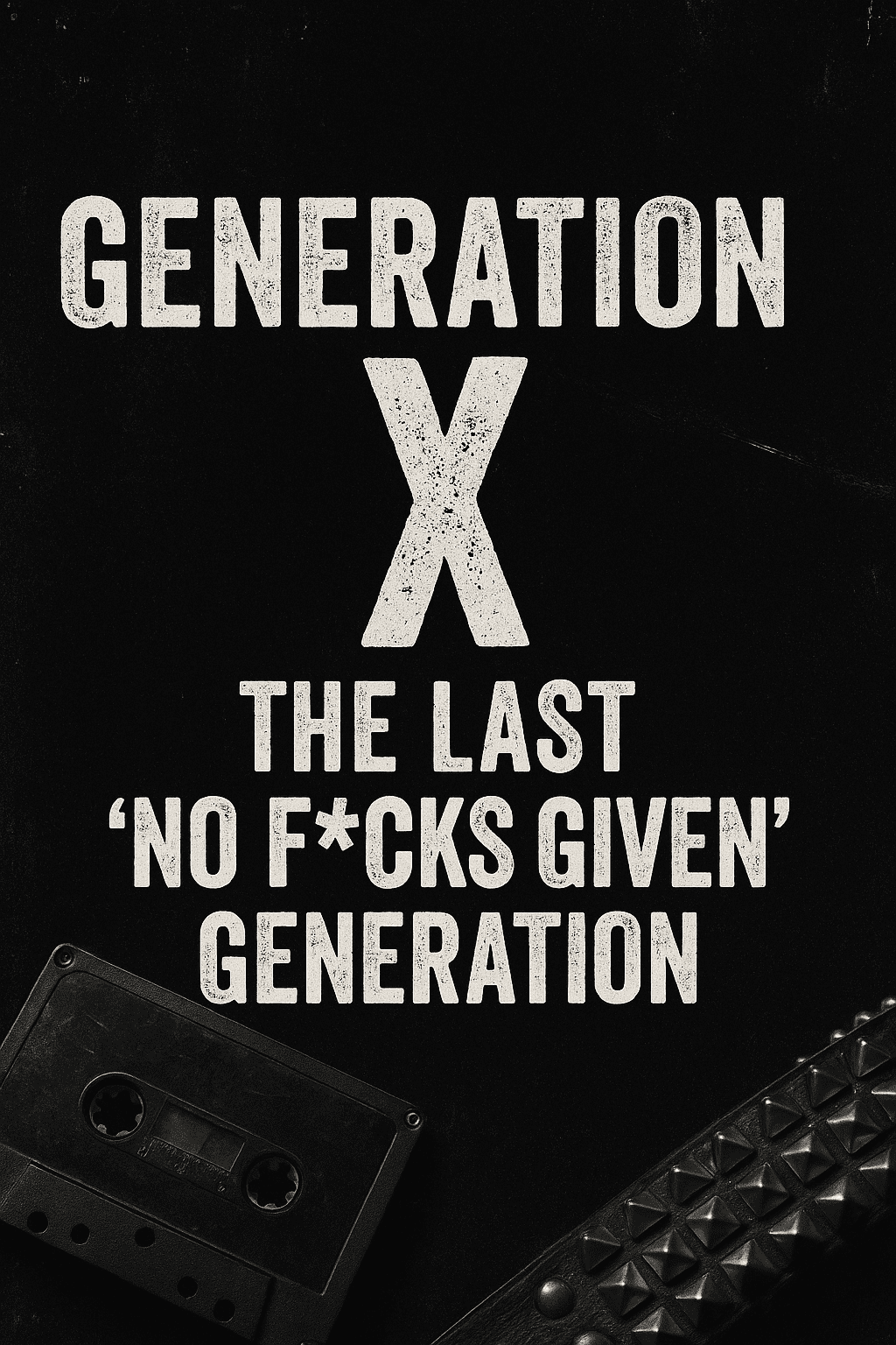 Generation X: The Last “No Fks Given” Generation—and the Soundtrack that Raised Us**