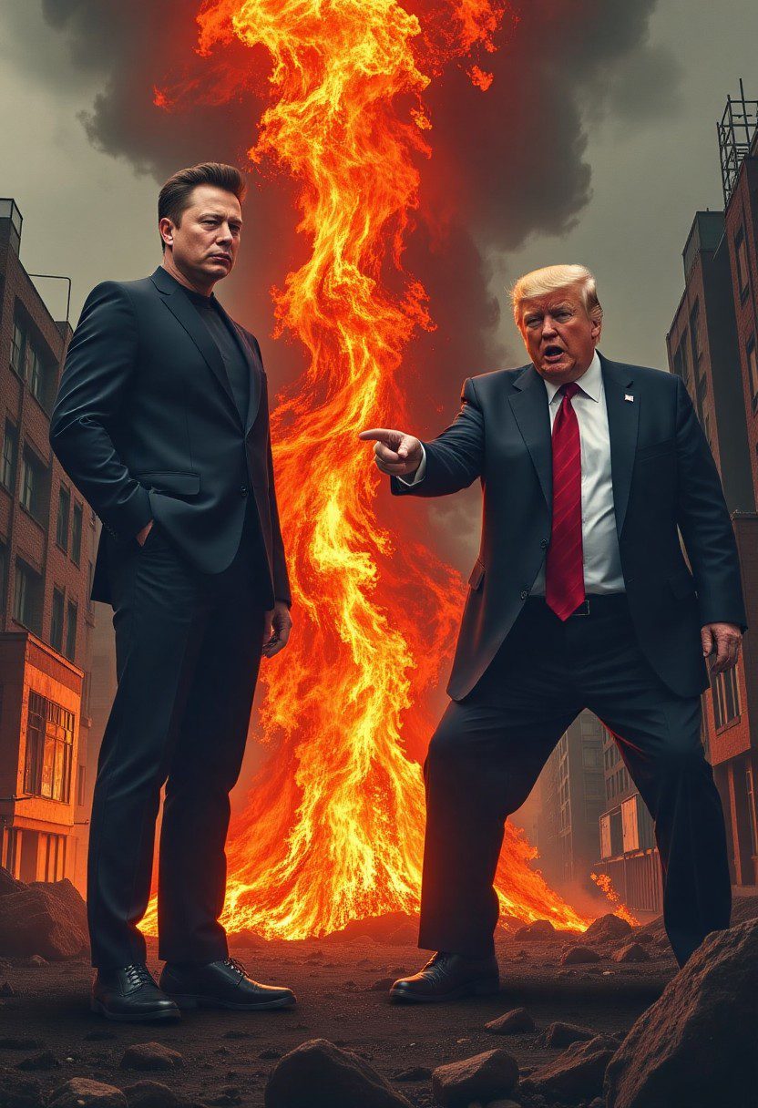 trump vs elon