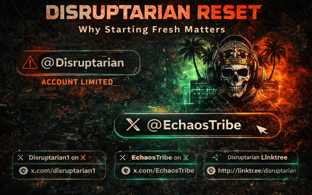 New Twitter (X) account;  EchaosTri