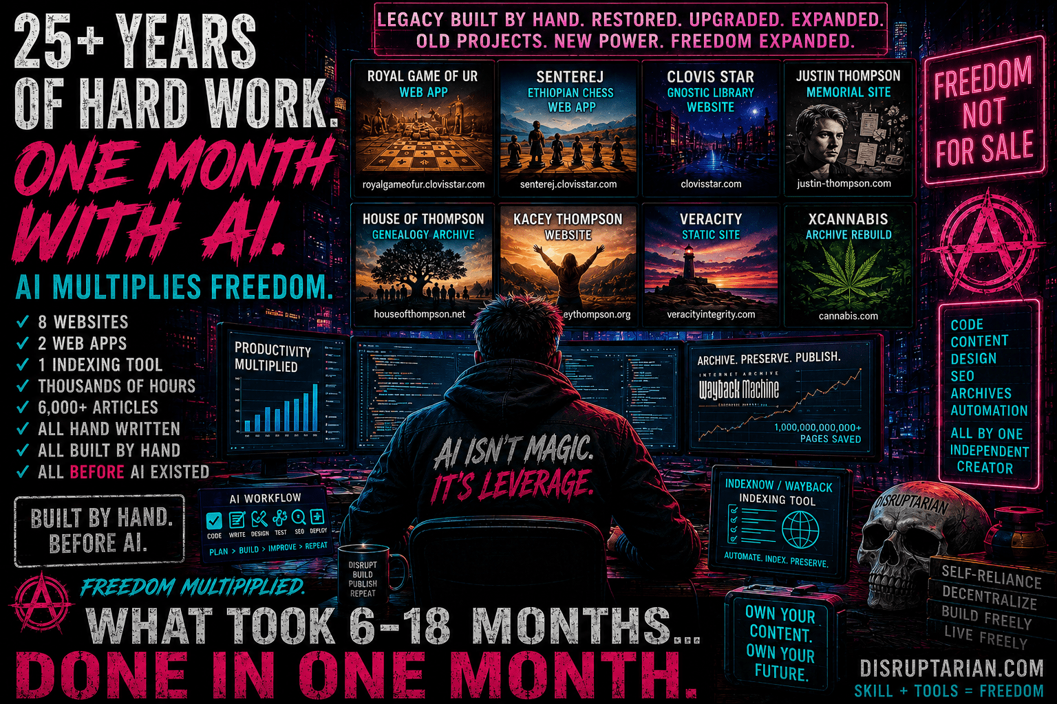 AI Productivity: How I Rebuilt 8 Decade-Old Projects, Matched Websites to APKs, and Published More in One Month