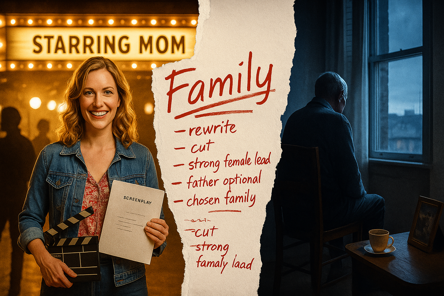 Hollywood’s new family values: father optional, career mandatory, and mom on her own