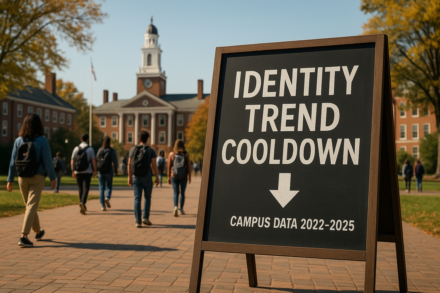 Here’s the story, straight: the “trans explosion” on campus is cooling fast, just like I said it would.