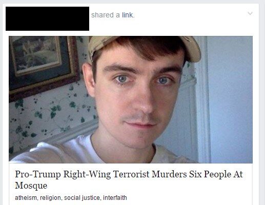 Right Wing Shooter in Canada