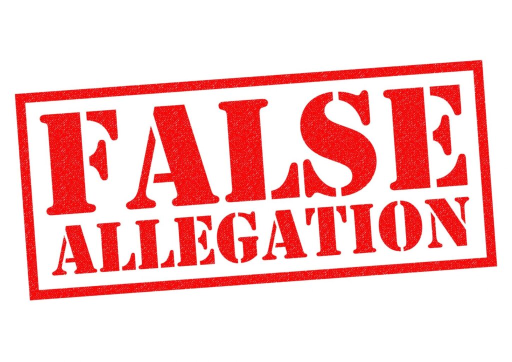 Fake Allegations False Allegations