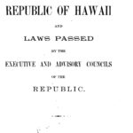 Constitution of the Republic of Hawaii