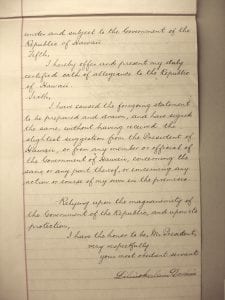 Liliuokalani Abdication Letter Witness p5