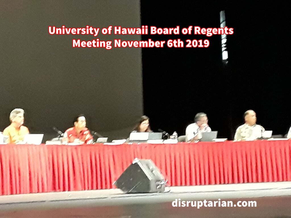 University of Hawaii Hilo Board of Regents Meeting