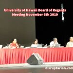 University of Hawaii Hilo Board of Regents Meeting