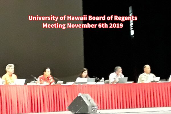 University of Hawaii Hilo Board of Regents Meeting