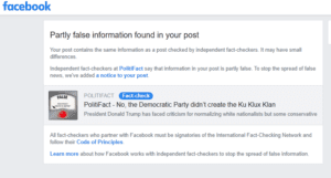 Fact ceckers Democrat Association with the KKK